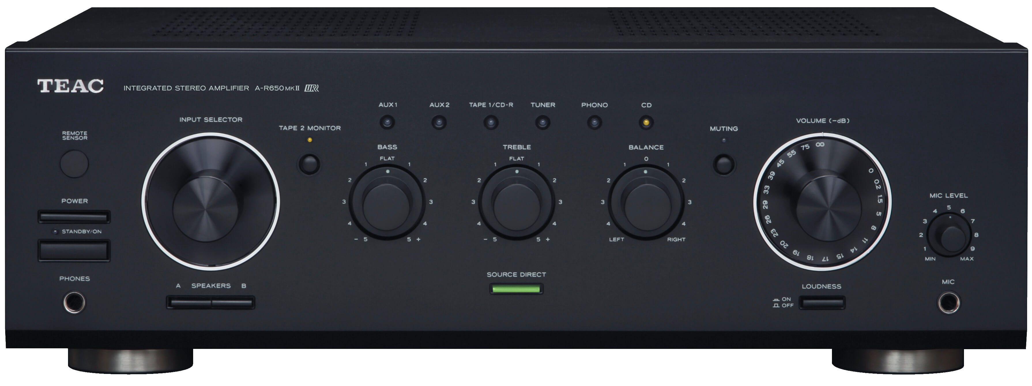 Teac AR650MK2 2 x 90 Watt RMS Integrated Amplifier With Mic Input