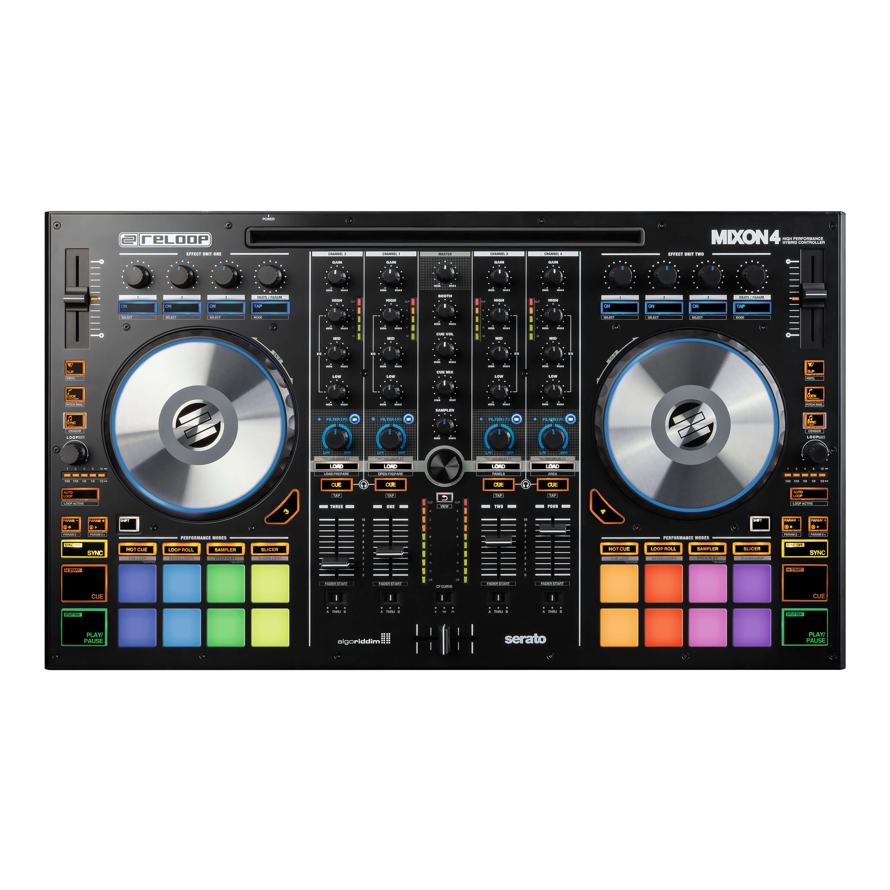 Reloop MIXON 4 4 Channel High Performance Hybrid DJ Controller HyTek