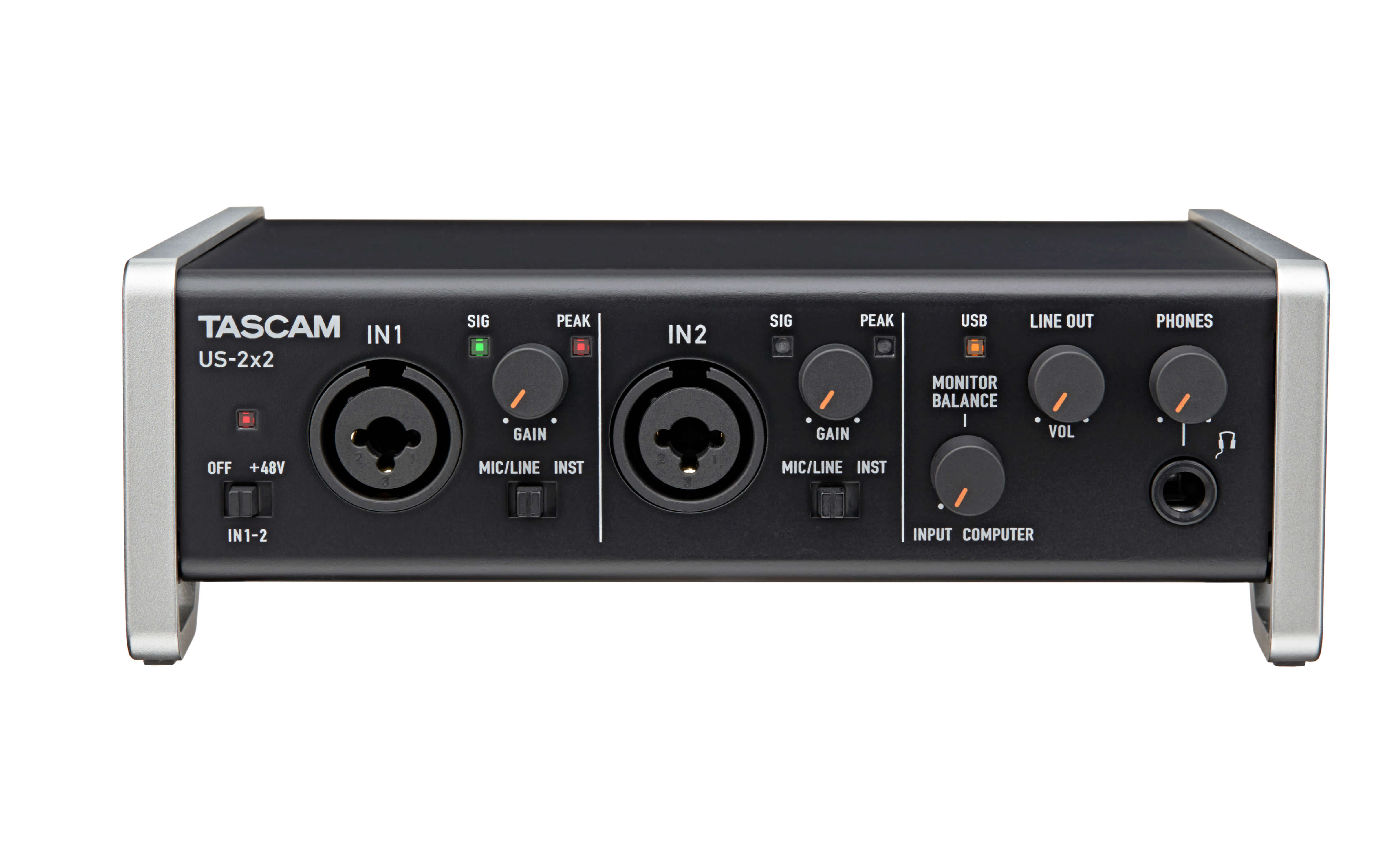 Tascam US2x2 2 Channel USB/MIDI Audio Interface HyTek Electronics