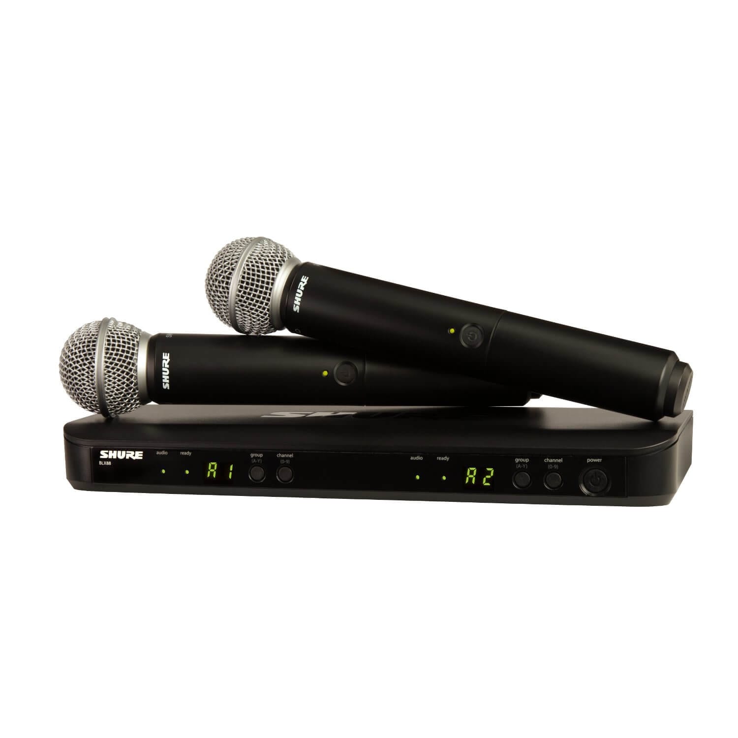 Shure BLX288 SM58 Dual SM58 Handheld Vocal Wireless System HyTek